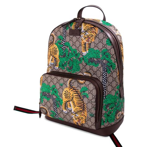 gucci bengal tiger backpack replica|gucci bag interior tag.